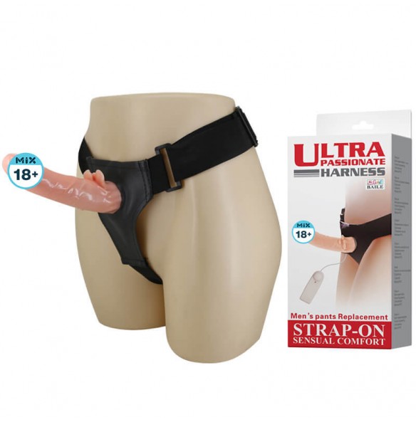BAILE - Ultra Passionate Harness Twisting Vibrators Strap-On (L:20cm - D:3.5cm) BAILE - Ultra Passionate Harness Twisting Vibrators Strap-On (L:20cm - D:3.5cm)